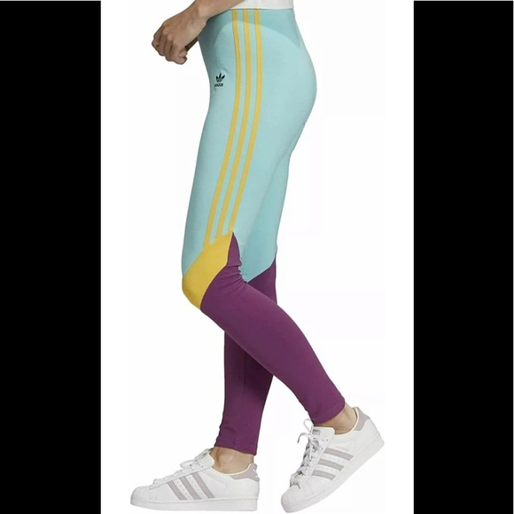 Last 1 ⛔️ adidas Originals High-Waisted Tights Easy Mint - Picture 3 of 7